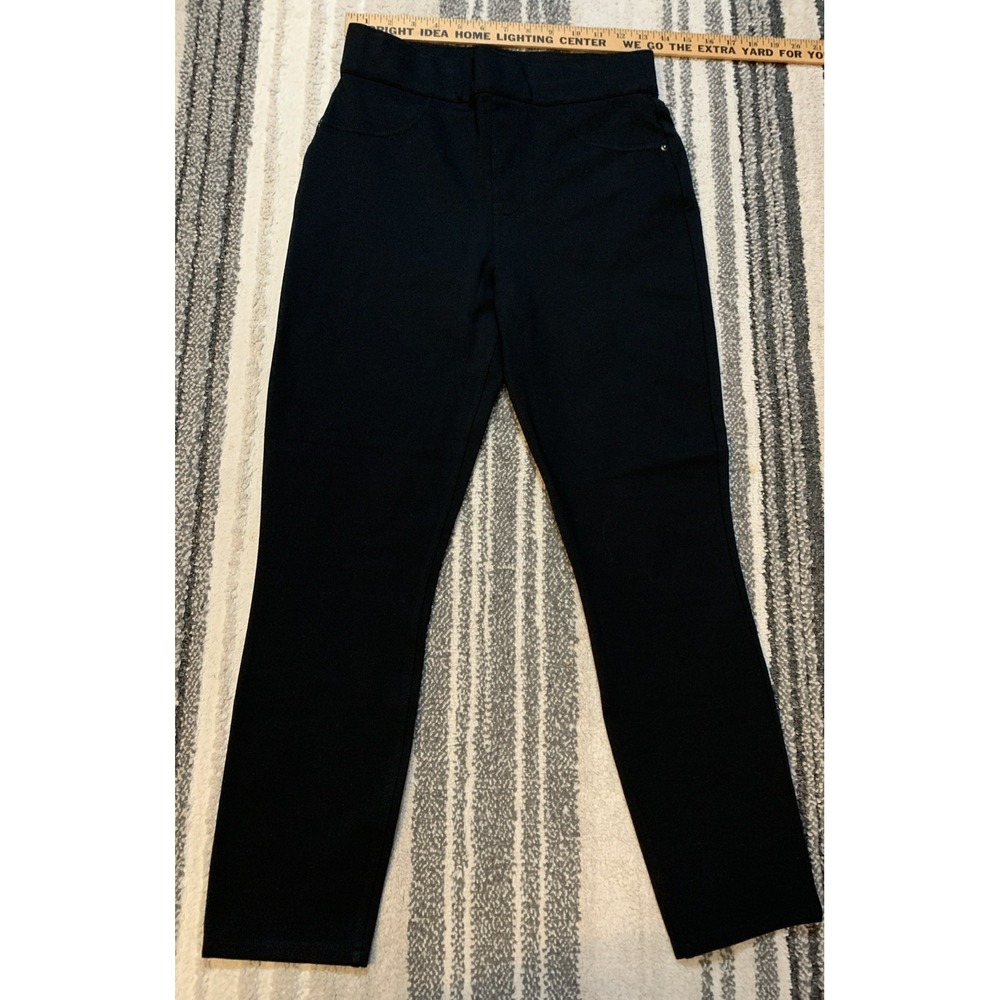 Spanx Women's Pocket Skinny In Ponte Classic Black Size M Pull On Pants NWOT‎